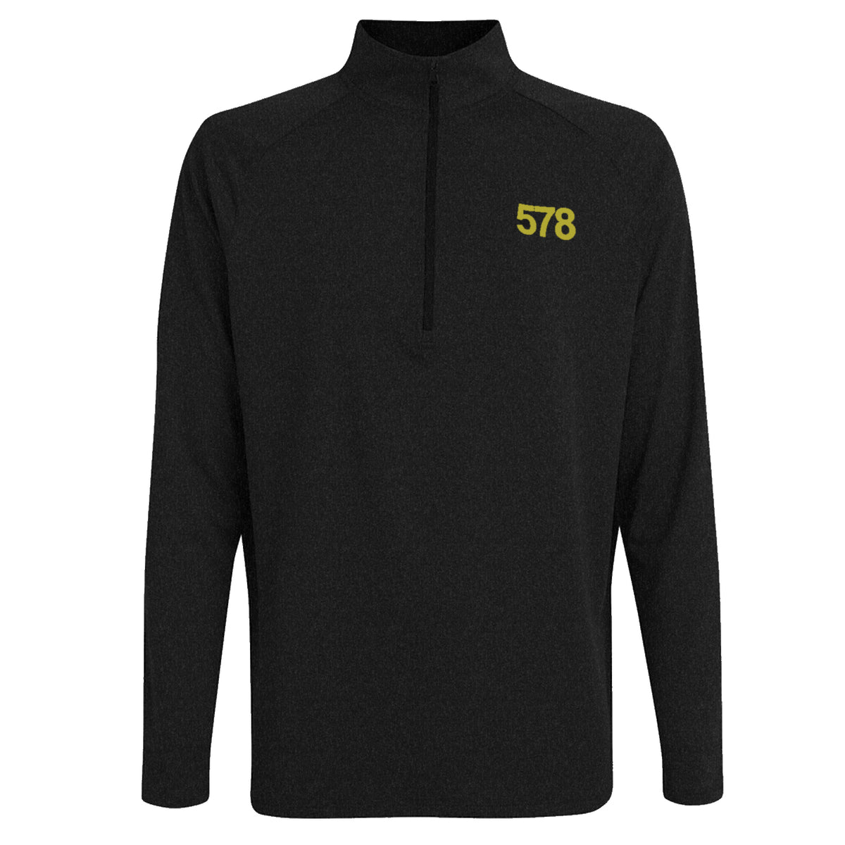 Front view of Slate Sports Top in black by Sauce & Brown