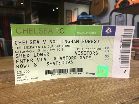 We'll sing on our own. Nottingham Forest away.