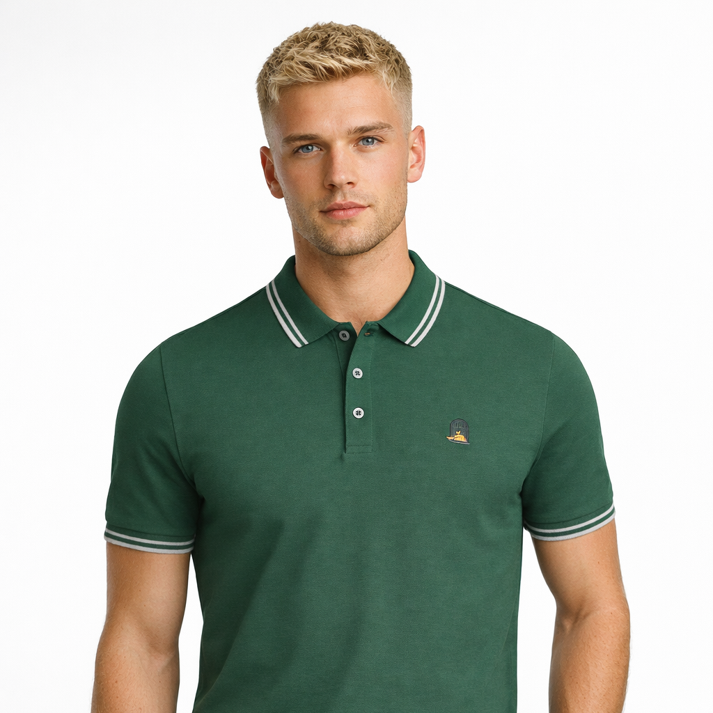 Tuck Polo — Forest Green