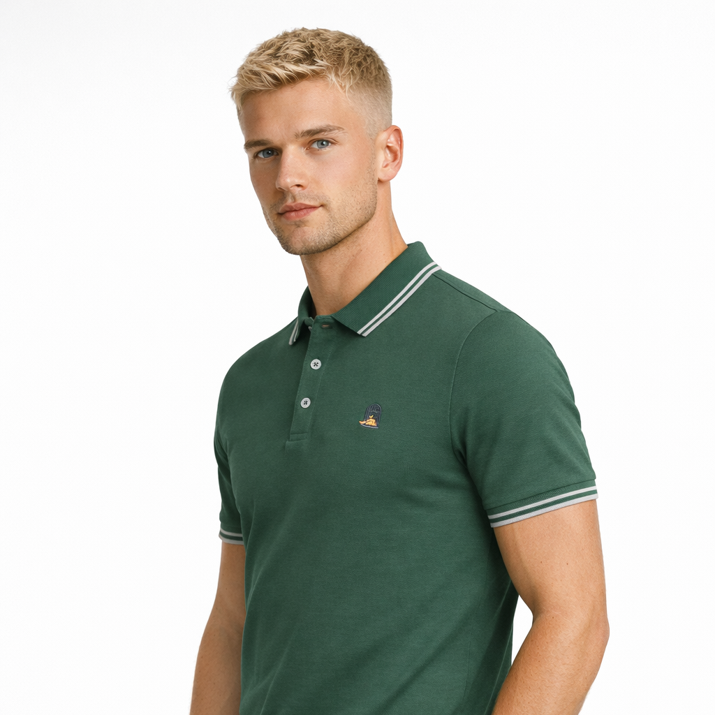 Tuck Polo — Forest Green
