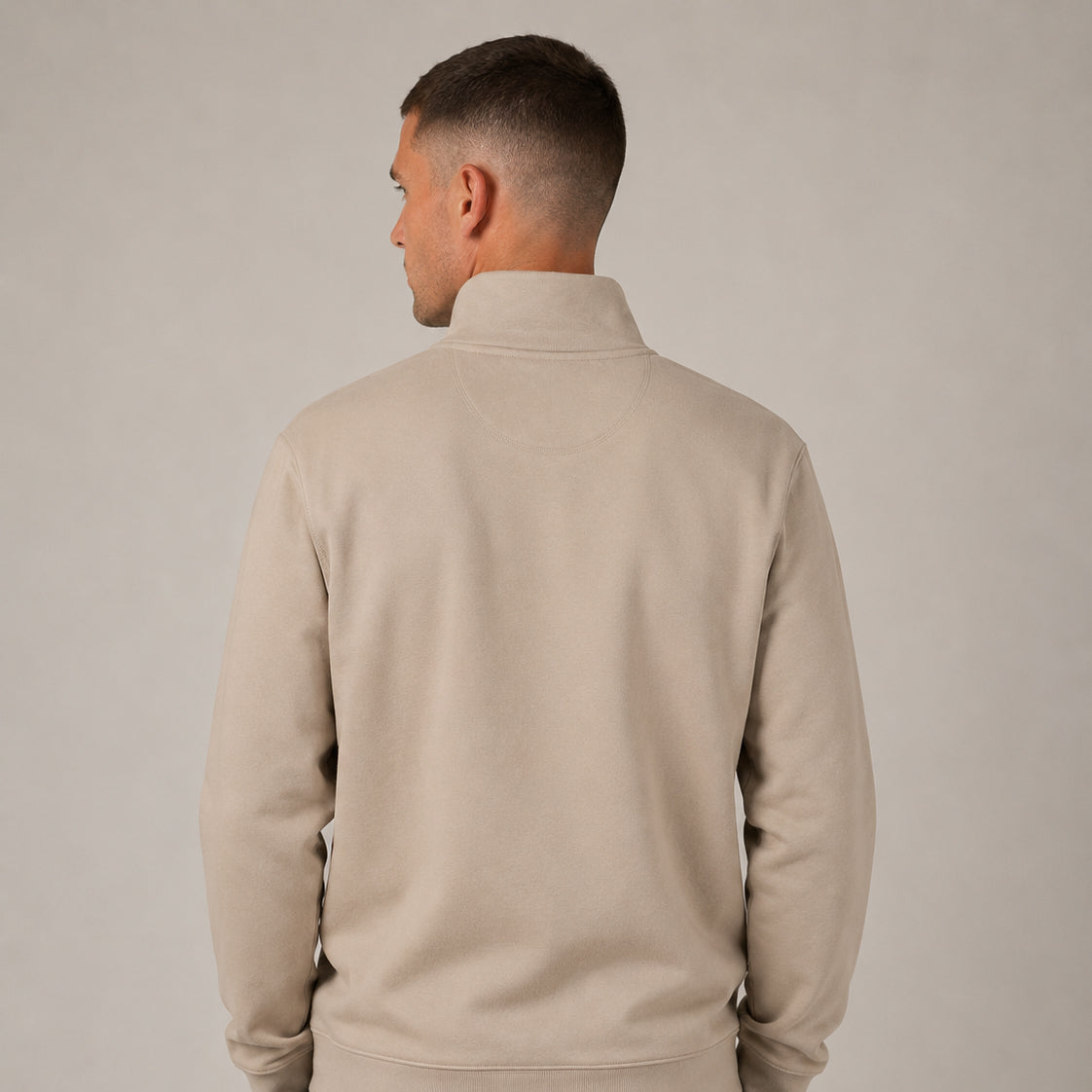 Mason Quarter Zip - Stone