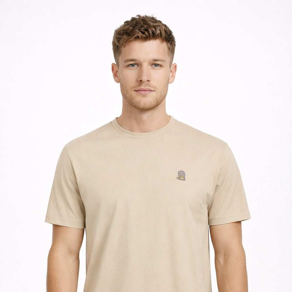 Norton T-Shirt — Classic Form in Soft Neutral