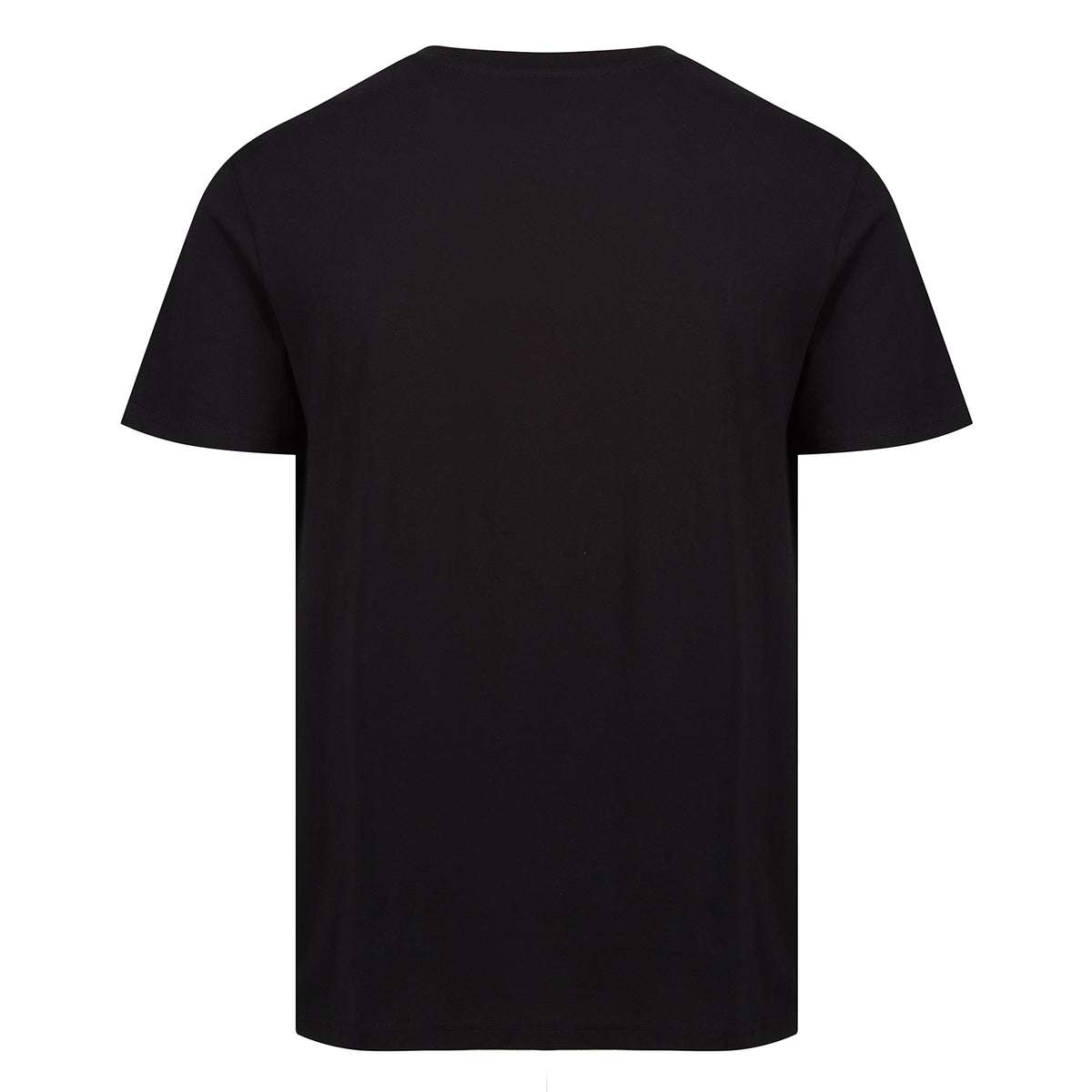 Rear flat lay of Lilac Press Tee in black by Sauce & Brown