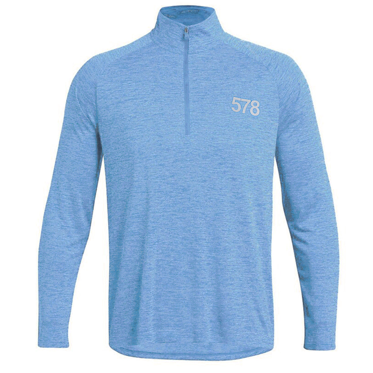 Front view of Nova Sports Top in sky blue by Sauce & Brown