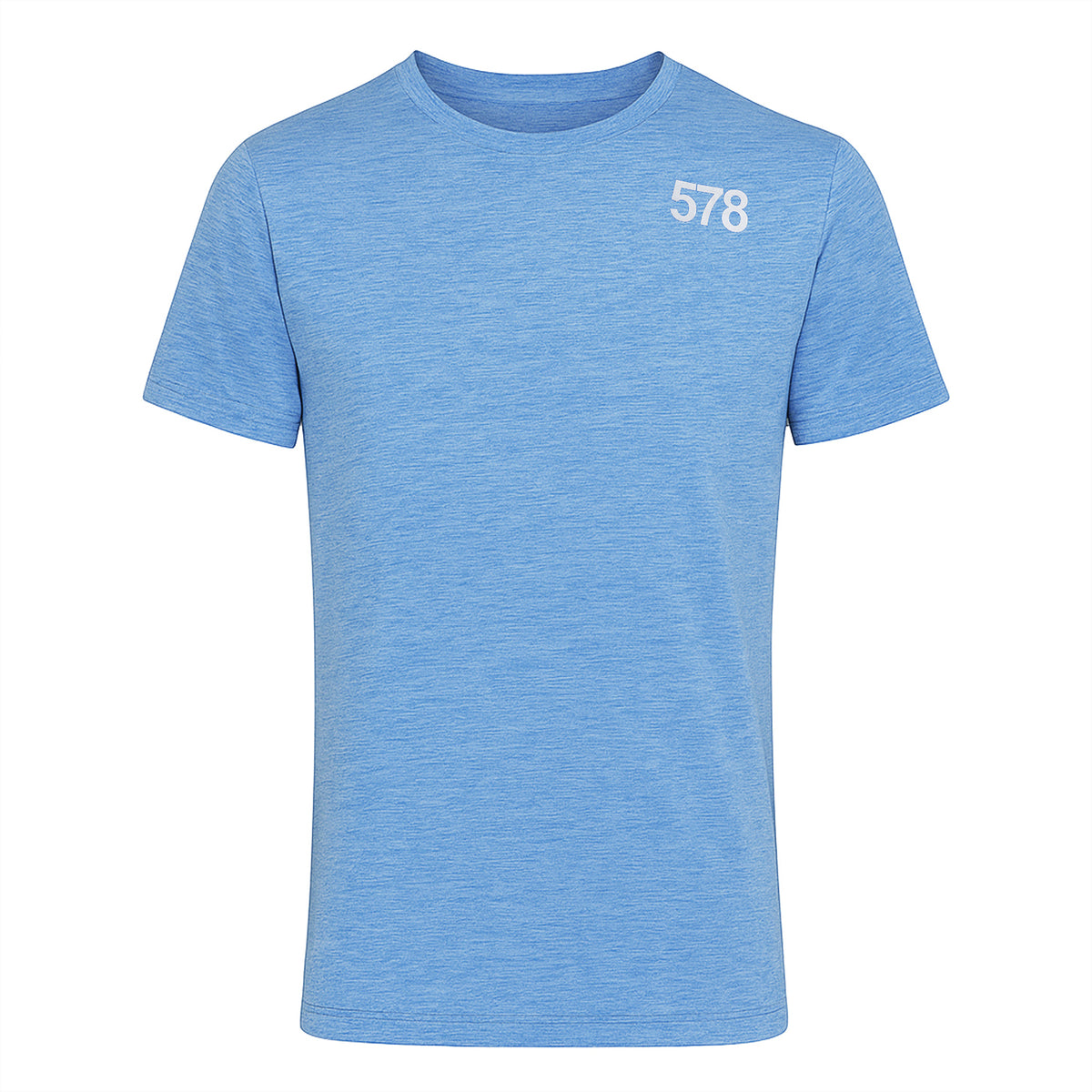 Front view of Sports Top in blue by Sauce & Brown