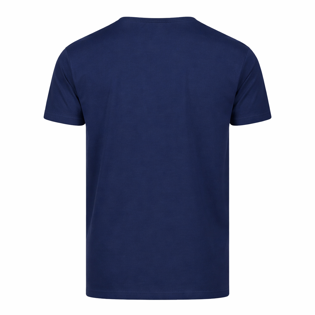 Sauce & Brown navy t-shirt rear flat lay